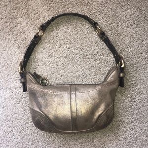 Women’s Gold Coach Purse